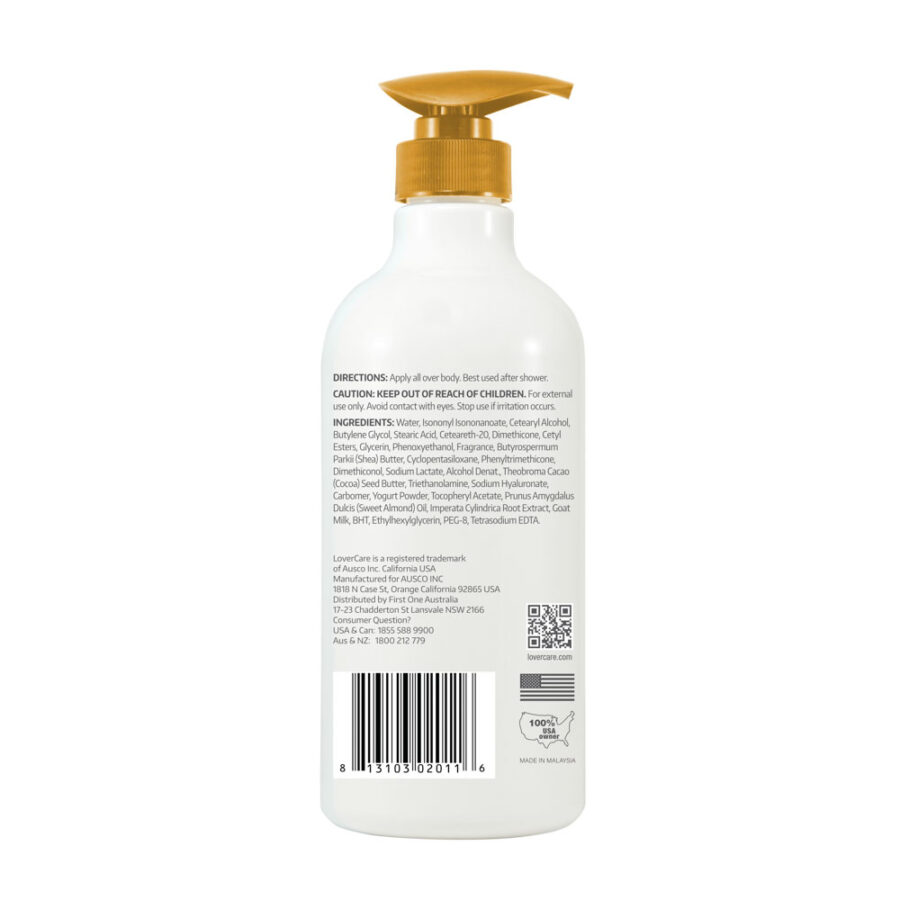 Hand Body Lotion 800ml ALMOND back