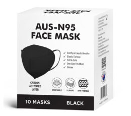 AUS N95 Face Mask Black B