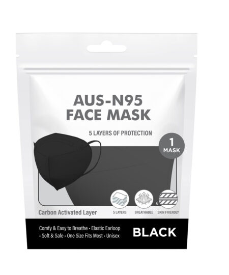 AUS N95 Face Mask Black Z
