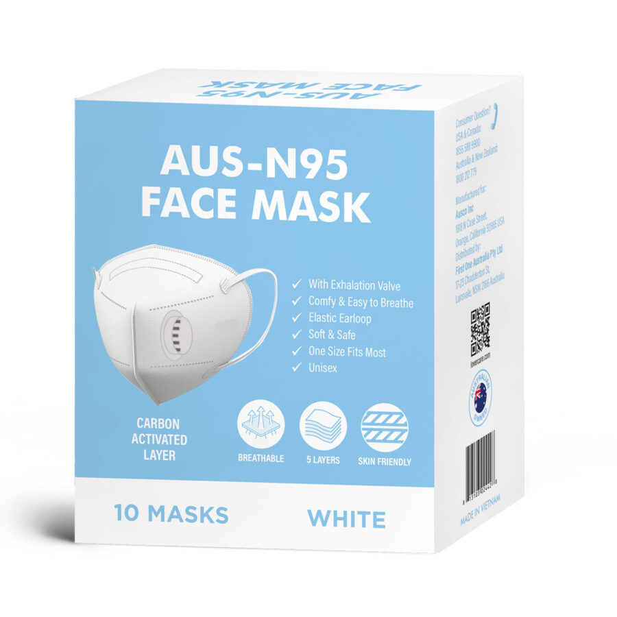 AUS N95 Face Mask White B 1