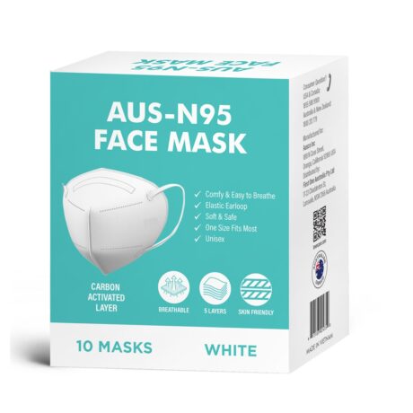 aus n95 face mask white b
