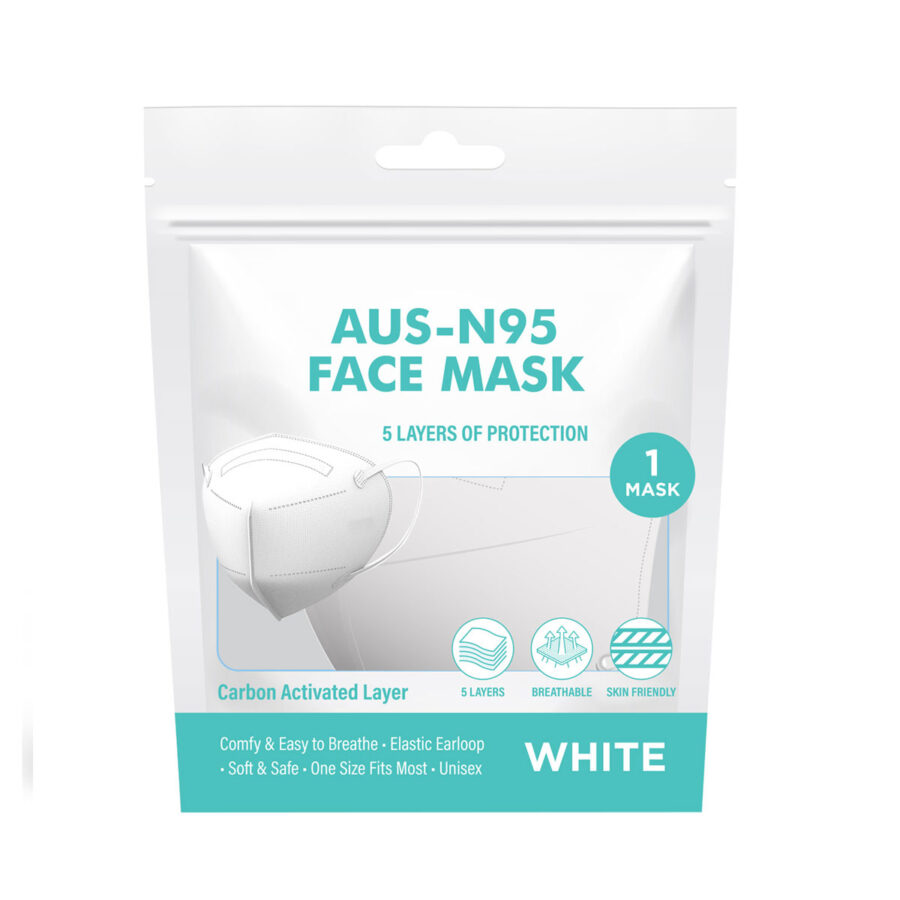 AUS N95 Face Mask White Z