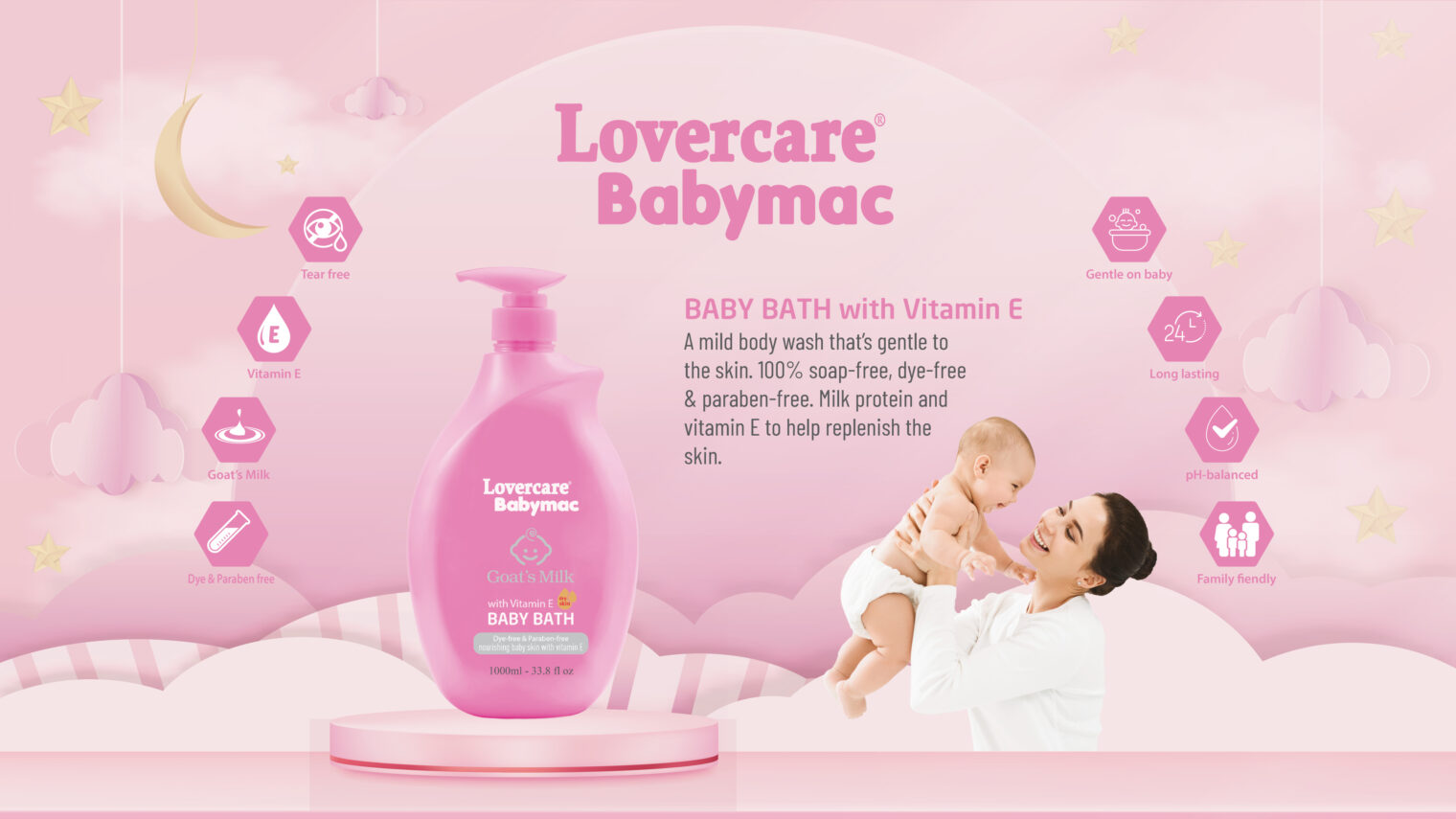 LoverCare goat milk body wash