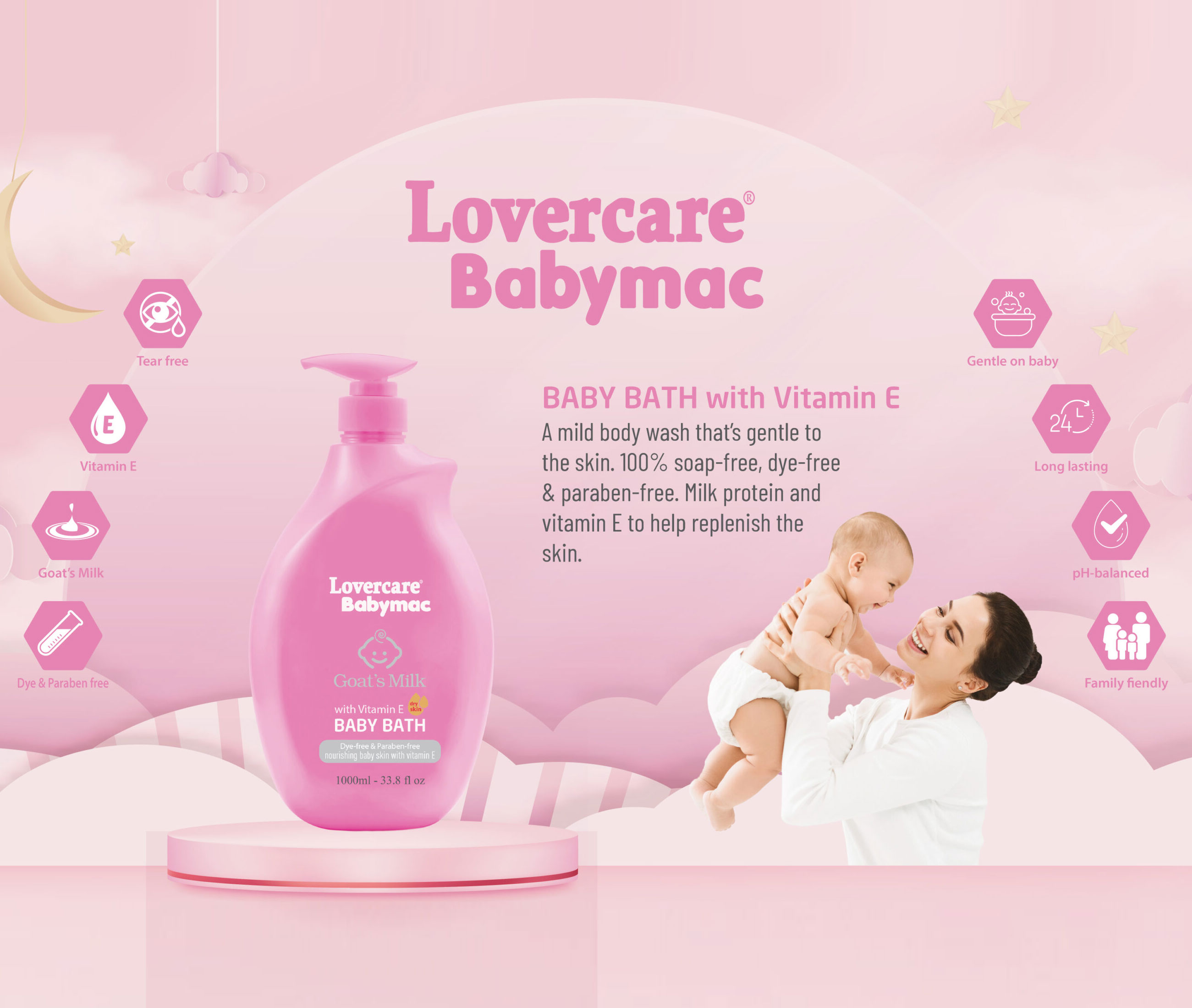 Lovercare Babymac gentle baby care products