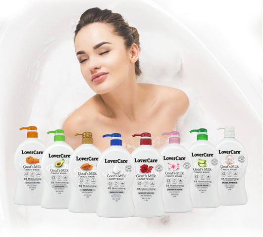 LoverCare premium goat's milk body care products range