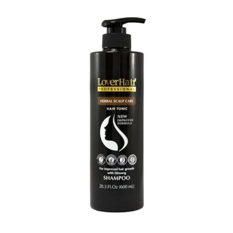 LoverHair Professional herbal scalp care shampoo bottle with pump 600 ml